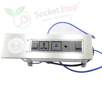 Rafmagns snúningsinnstunga fyrir skrifstofuborð